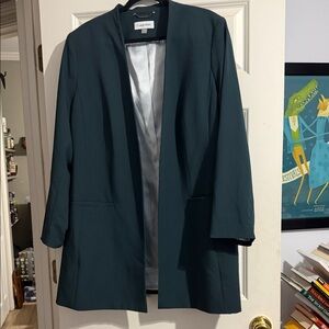 Calvin Klein Women's Deep Green Suit Jacket